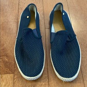 Mens rivieras classic mesh slip on espadrille 8